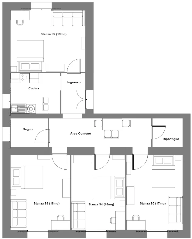 Shared Room in Rome photo 5