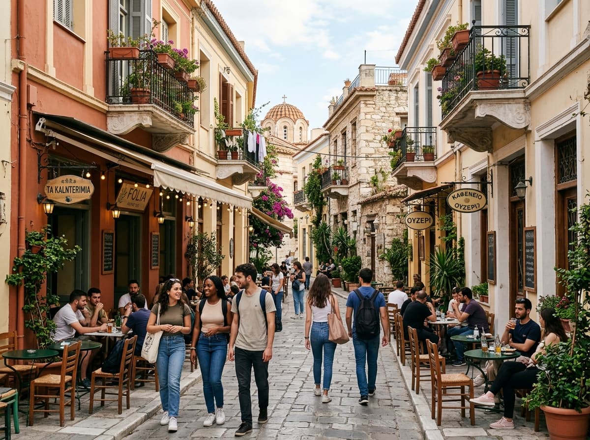 University neighbourhood in Athens ideal for Erasmus students